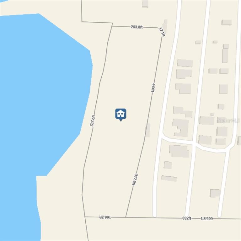 This is a map showing the property boundaries and dimensions of a land parcel — KISSIMMEE PARK ROAD, ST CLOUD, FL