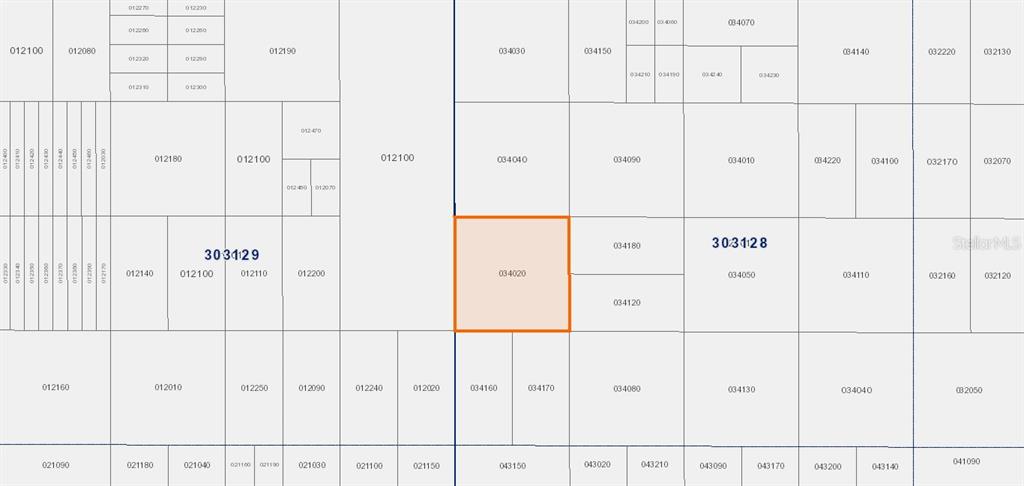 This image is a property tax map showing parcel boundaries and identification numbers — RIVER RANCH, FROSTPROOF, FL