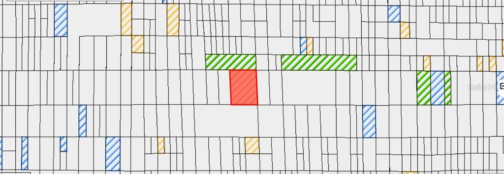 This is a map showing a highlighted red parcel of land among many other property lots — N/A, INDIANTOWN, FL