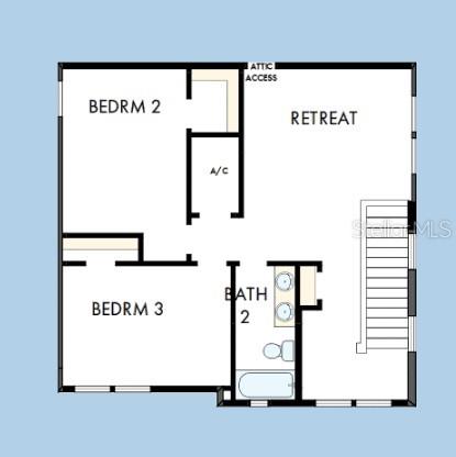 This is a floor plan of a single-story home with a two-car garage and lanai — 31051 PENDLETON LANDING CIRCLE, WESLEY CHAPEL, FL