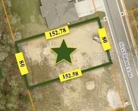 An aerial map shows a rectangular vacant lot with dimensions labeled on each side — 3138 SILVERMINES AVENUE, ORMOND BEACH, FL
