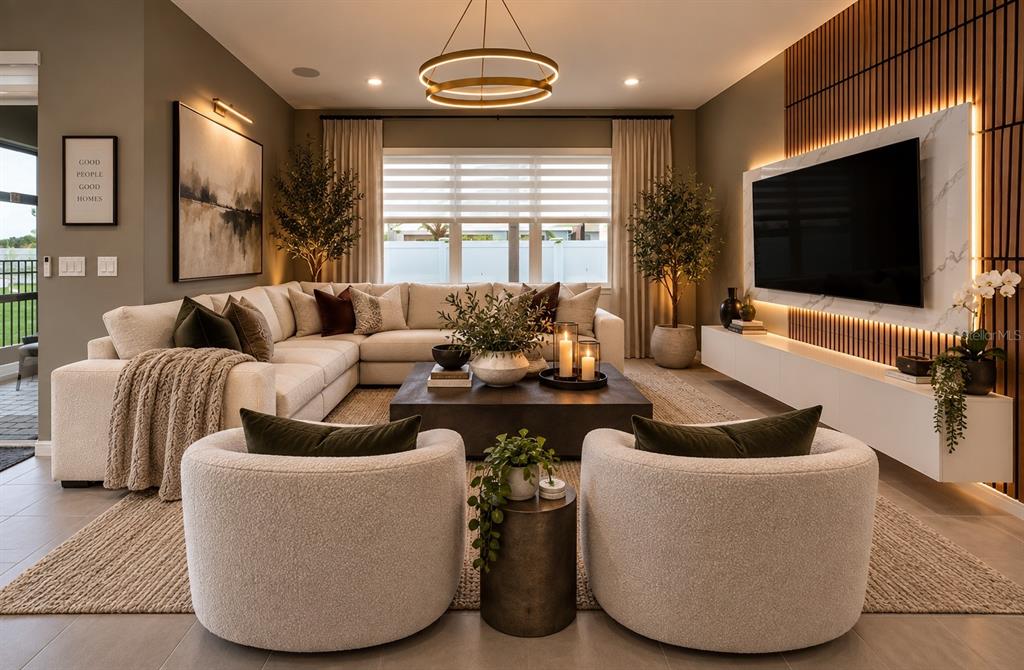 A single-story suburban house with a gray garage, stucco exterior, and a landscaped front yard — 7239 IVY TENDRIL AVENUE, ORLANDO, FL
