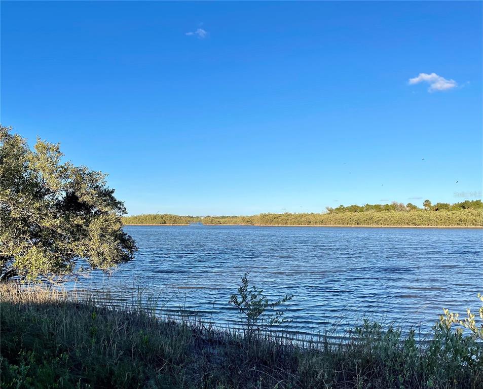 A view of a calm body of water bordered by trees and grassy shoreline — 66 CORONADO ROAD, FLAGLER BEACH, FL