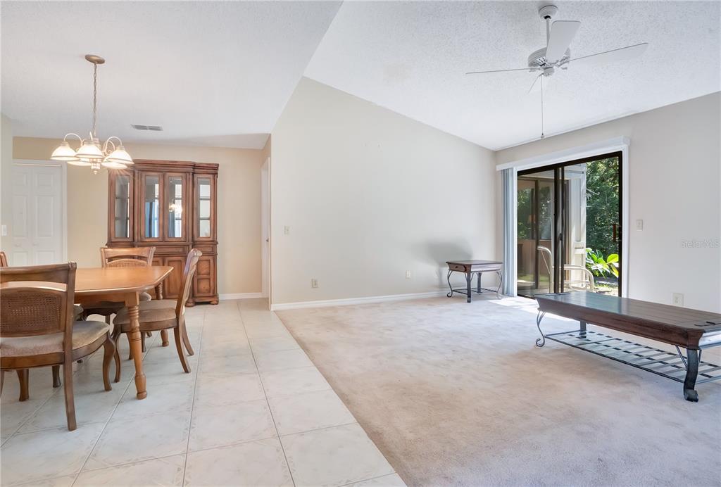 A white Adirondack chair sits on a concrete patio next to a cactus and building — 4340 SEA MIST DRIVE, NEW SMYRNA BEACH, FL