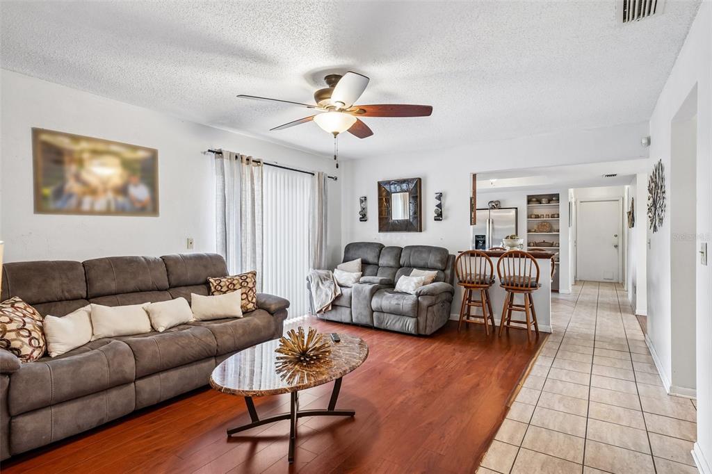 This is a floor plan for a single-story house featuring four bedrooms and a garage — 3777 PARKWAY BOULEVARD, LAND O LAKES, FL