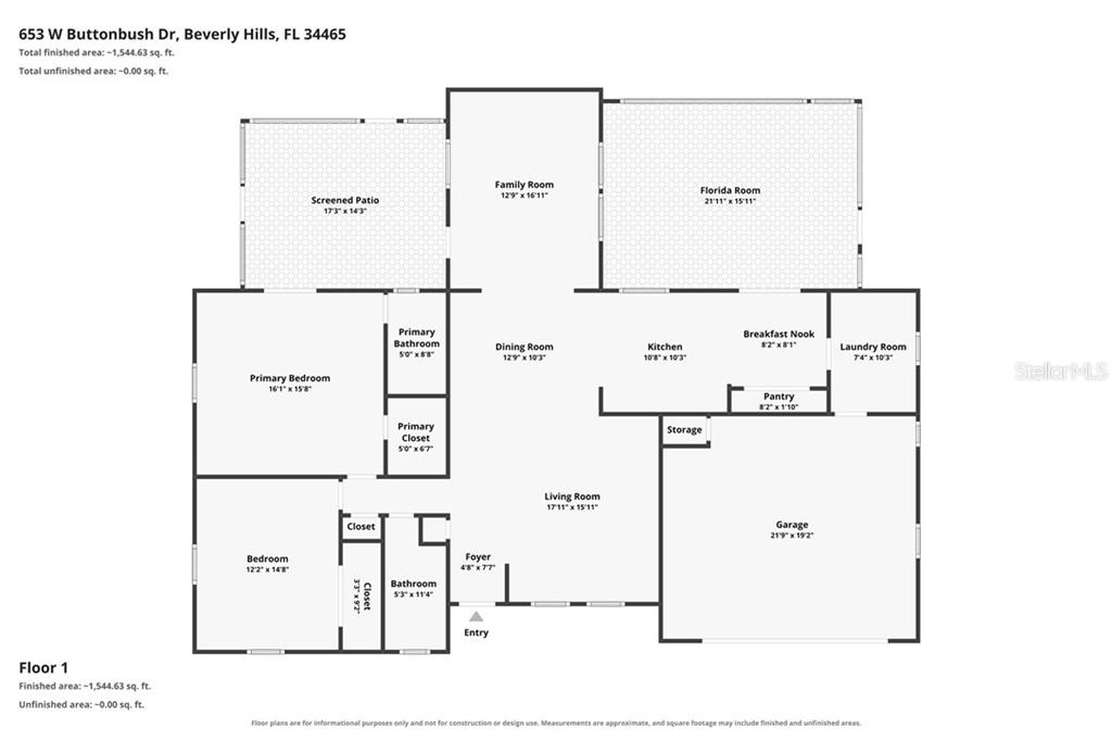 653 W Buttonbush DRIVE, BEVERLY HILLS, FL — photo 3 of 30