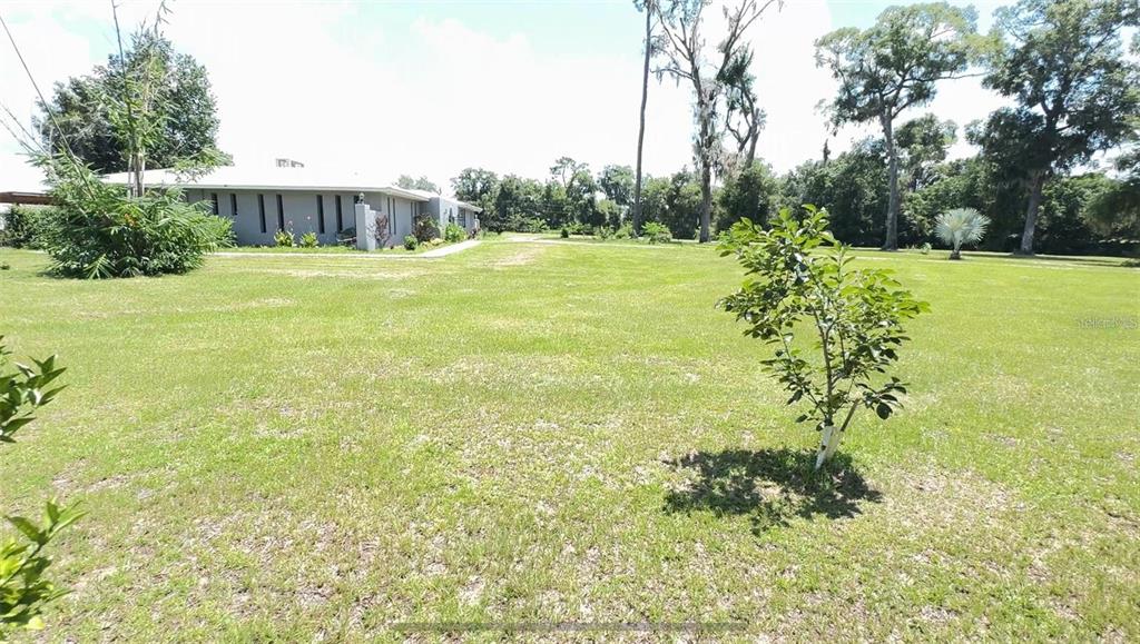 A wide, grassy yard leads to a single-story house under a bright, sunny sky — 0 N US HIGHWAY 441, OCALA, FL