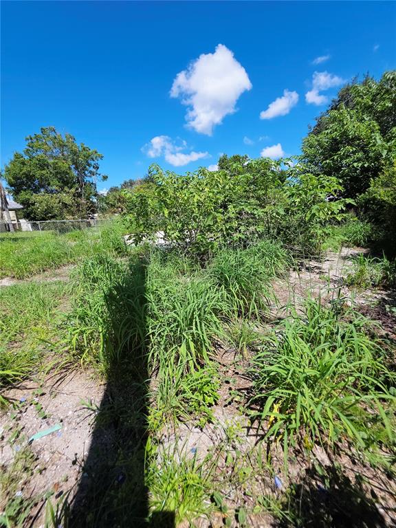 A concrete slab foundation sits on an overgrown lot with a chain-link fence — 305 E BRIDGERS AVENUE, AUBURNDALE, FL