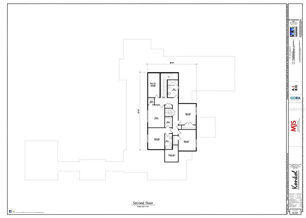 This is a floor plan for the second level of a residential building — 24250 DEEP SPRINGS LOOP, EUSTIS, FL