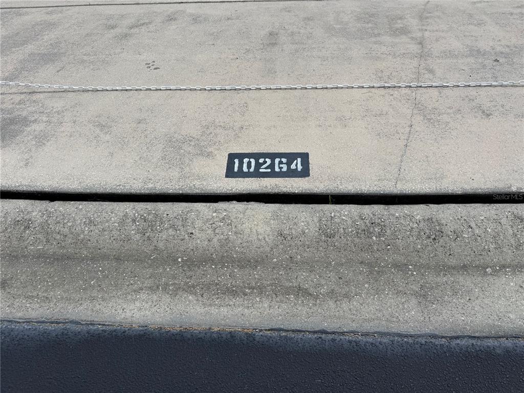 The house number 10264 is painted on the concrete curb near the street — 10264 NE 28TH LOOP, SILVER SPRINGS, FL