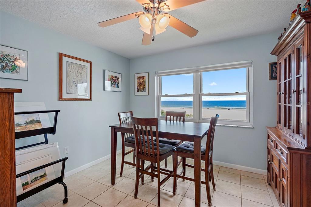 A view of the ocean and beach through a window from inside a room — 5000 GULF BOULEVARD UNIT 304, ST PETE BEACH, FL
