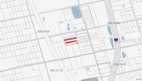 This is a map showing the location of a property highlighted in red — 2313 US HIGHWAY 1, MIMS, FL