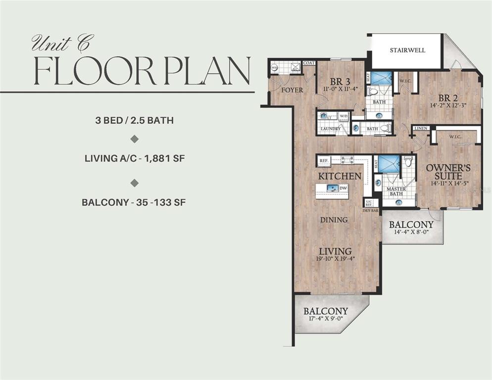 An elevated view of a waterfront residential area with boats docked along a canal — 211 SKIFF POINT UNIT 3B, CLEARWATER, FL