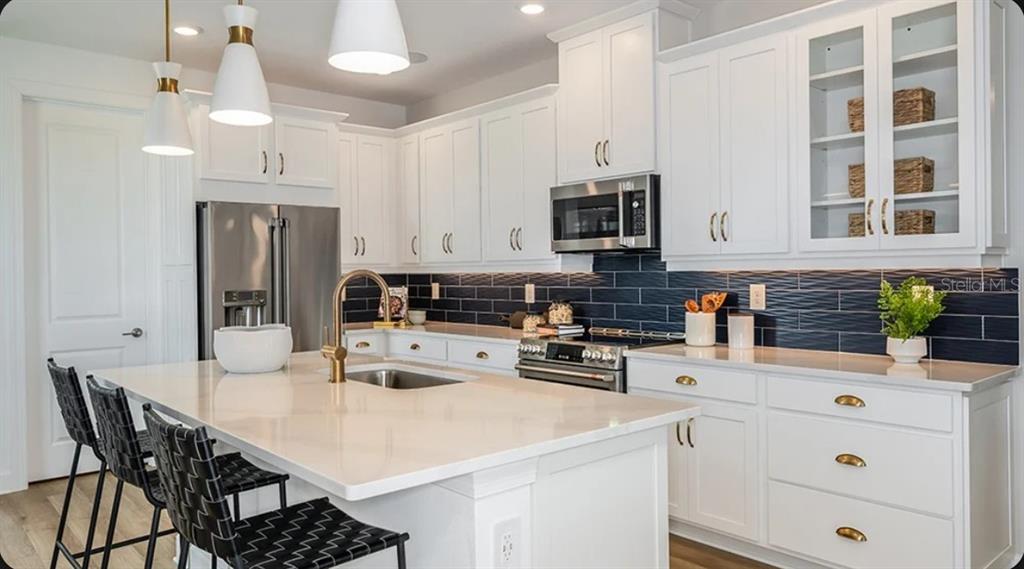 This image displays a grid of ten material and finish samples for interior design — 4463 OCHOS RIOS PLACE, KISSIMMEE, FL