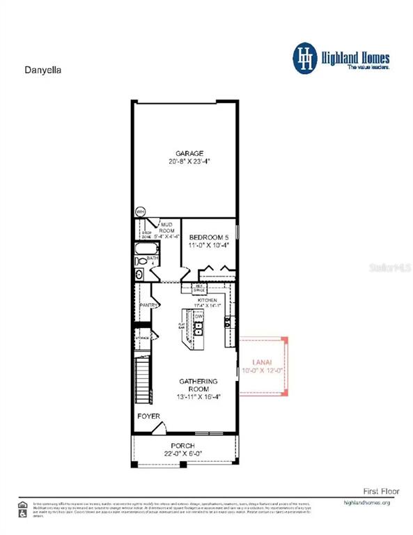This is a floor plan for the second level of a residential home — 4035 KINDLING WOOD WAY, ST CLOUD, FL