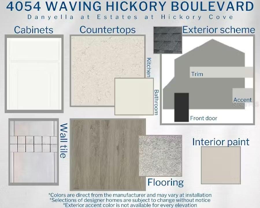 This image shows a kitchen area featuring light gray wood-look vinyl plank flooring — 4035 KINDLING WOOD WAY, ST CLOUD, FL
