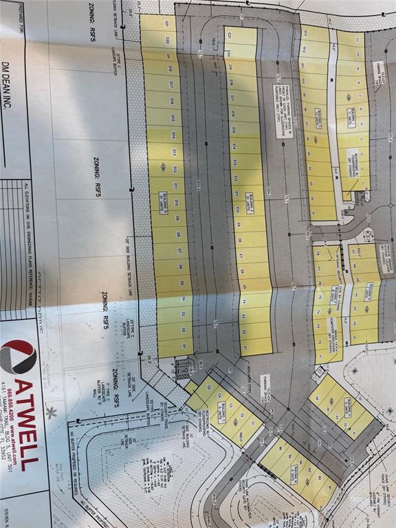 This is a site plan showing the layout of a multi-building residential or commercial development — 25155 AIRPORT ROAD UNIT A-1, PUNTA GORDA, FL