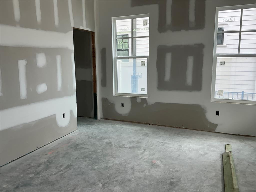 This exterior design board displays paint colors, lighting fixtures, door hardware, and paver patterns — 2829 4TH AVENUE N, ST PETERSBURG, FL