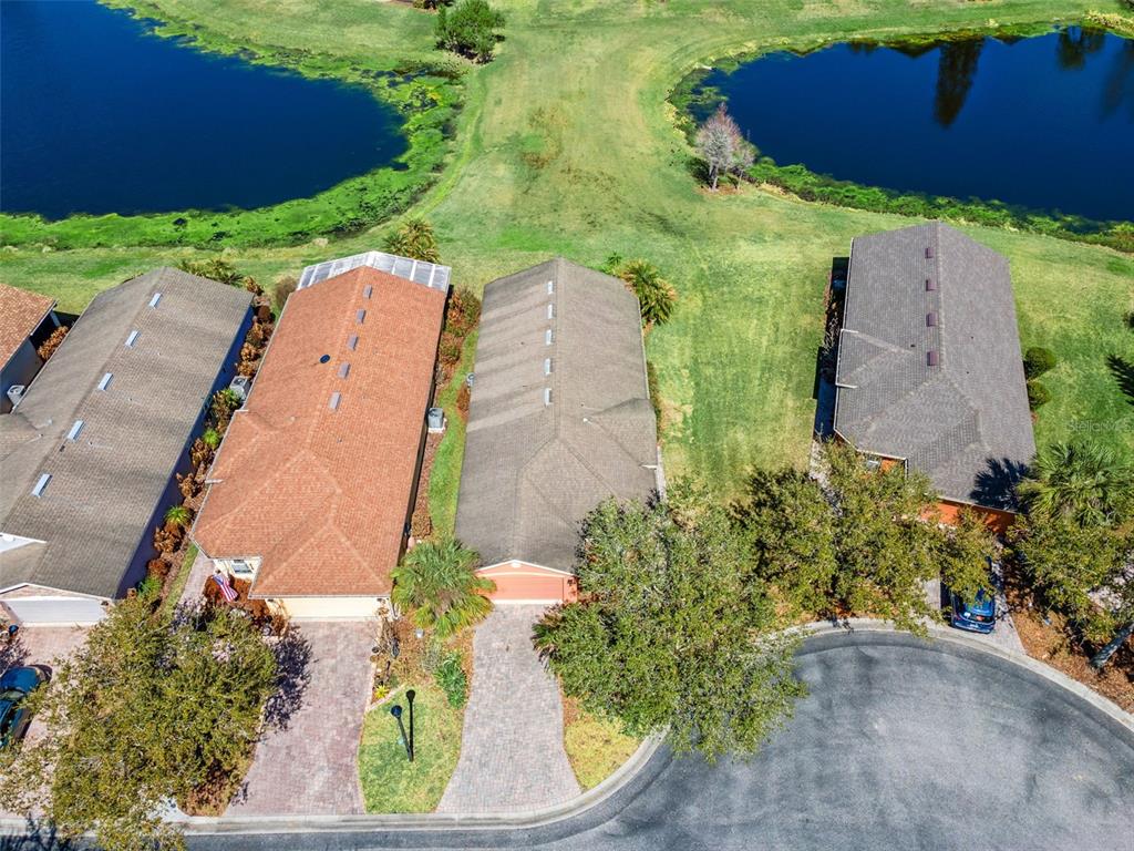 A single-story house with a terracotta exterior, a paved driveway, and a palm tree — 524 MURANO DRIVE, POINCIANA, FL