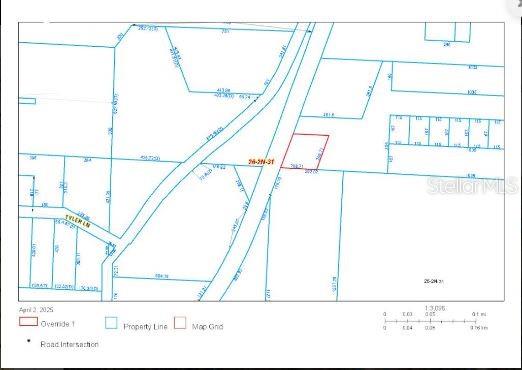 This is a property map showing parcel boundaries and road layouts in a rural area — S CHIPPER ROAD, CANTONMENT, FL
