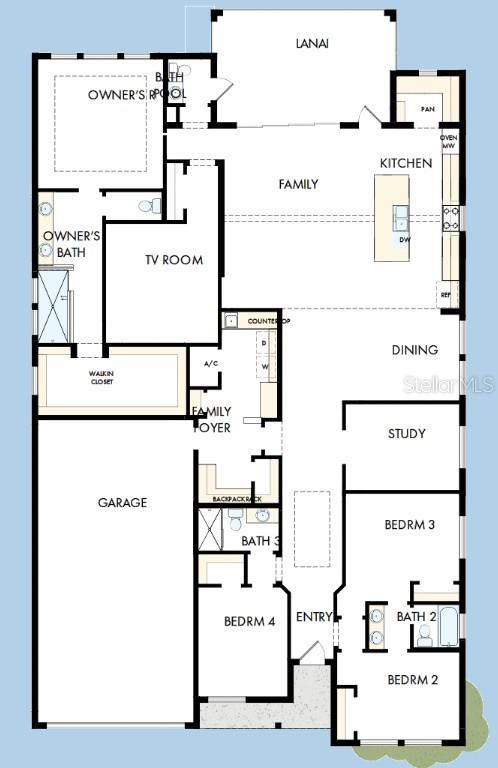 This design board displays kitchen finishes including wood cabinets, marble countertops, dark tile, and fixtures — 17676 FOXTAIL LOOP, VENICE, FL