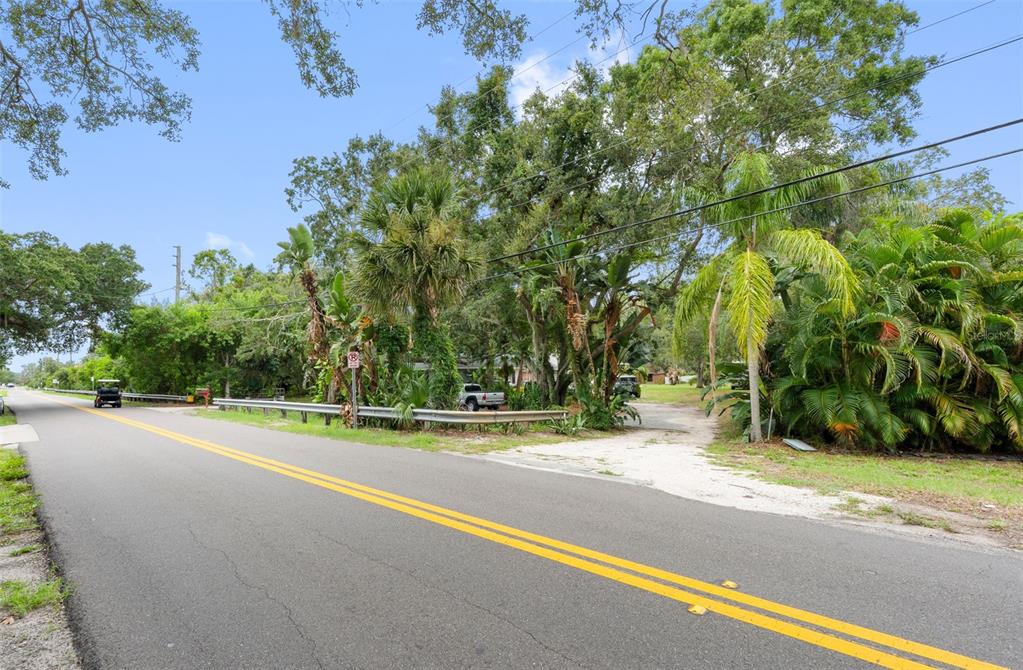This is a land survey map showing a proposed subdivision of a residential property — 0 PENNSYLVANIA AVENUE, PALM HARBOR, FL