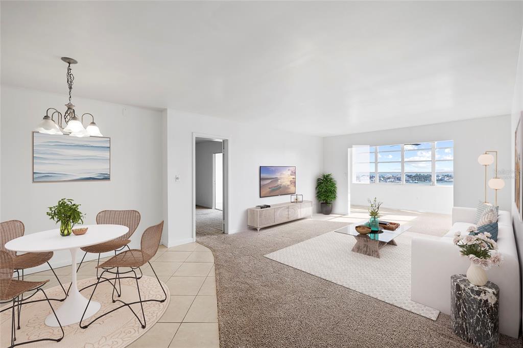 A gray door labeled 903 opens onto an outdoor apartment building walkway — 5108 BRITTANY DRIVE S UNIT 903, ST PETERSBURG, FL