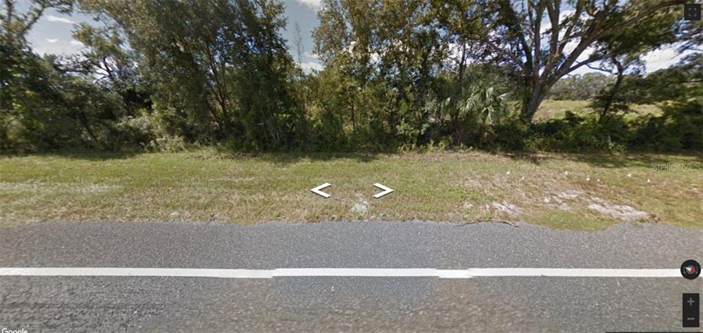 A view of a grassy vacant lot bordered by trees along a paved road — SW 316TH AVENUE, CROSS CITY, FL