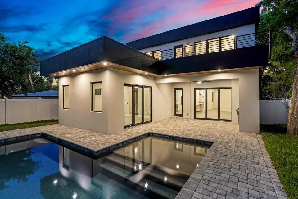 This is a floor plan of a two-bedroom second-floor level with a family room — 2475 BAY STREET, SARASOTA, FL