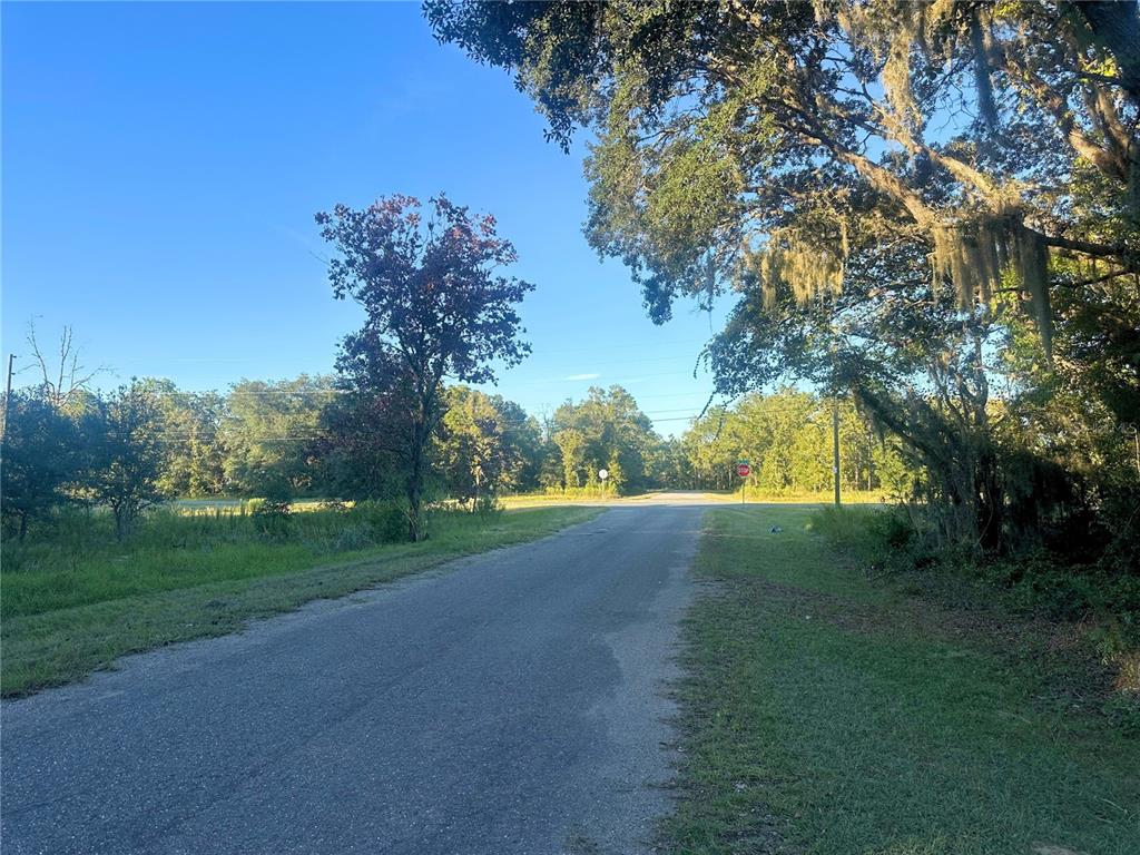 An aerial view shows a vacant, tree-covered lot marked by a red pin near roads — TBD SE 113TH STREET ROAD, OCKLAWAHA, FL