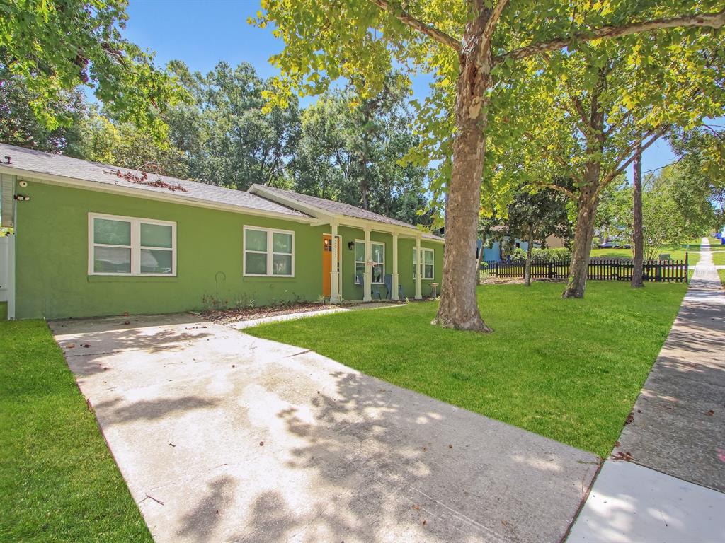 A lime green single-story house with a concrete driveway and a front porch — 2011 NANCY ANN TERRACE, OCOEE, FL