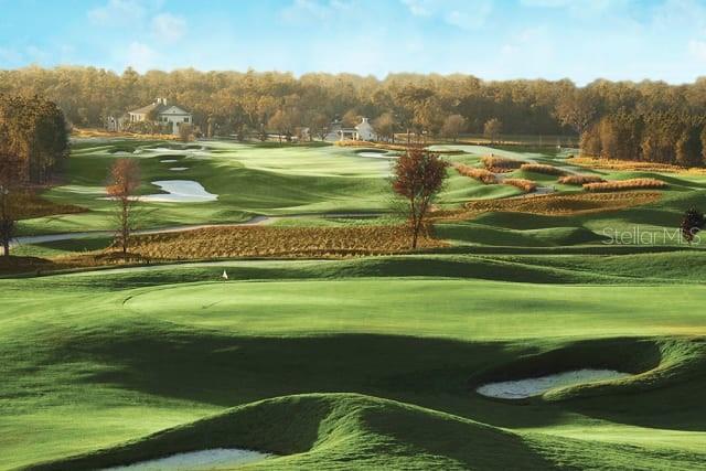 This is a rendering of a golf course with rolling green fairways and sand bunkers — 4563 SOUTHERN VALLEY LOOP, BROOKSVILLE, FL