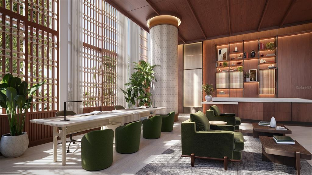 This is a rendering of the exterior entrance to the Pendry hotel near a river — 111 S ASHLEY DRIVE UNIT 3604, TAMPA, FL