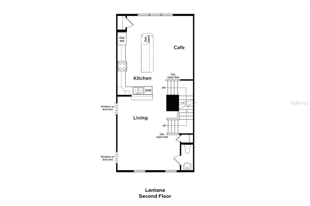 This is a floor plan for the second floor of a home labeled Lantana — 15159 GROVESIDE ROAD, WINTER GARDEN, FL