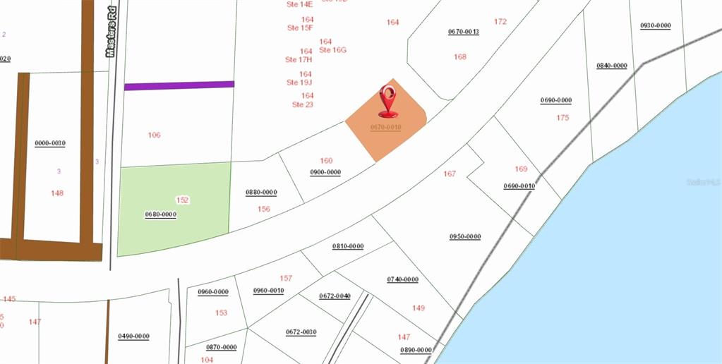 This image is a property tax map showing parcel boundaries and lot numbers — 162 S US HIGHWAY 17, EAST PALATKA, FL