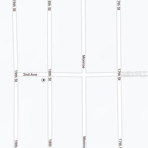 This is a map showing the intersection of 2nd Avenue with 17th, 18th, 19th Streets and Monroe — 00 2ND AVE AND 18TH ST CORNER, INTERLACHEN, FL