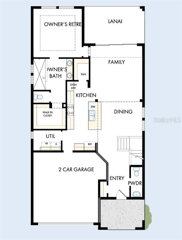 This is a floor plan showing the upper level of a house with four rooms — 11804 FULL MOON LOOP, PARRISH, FL
