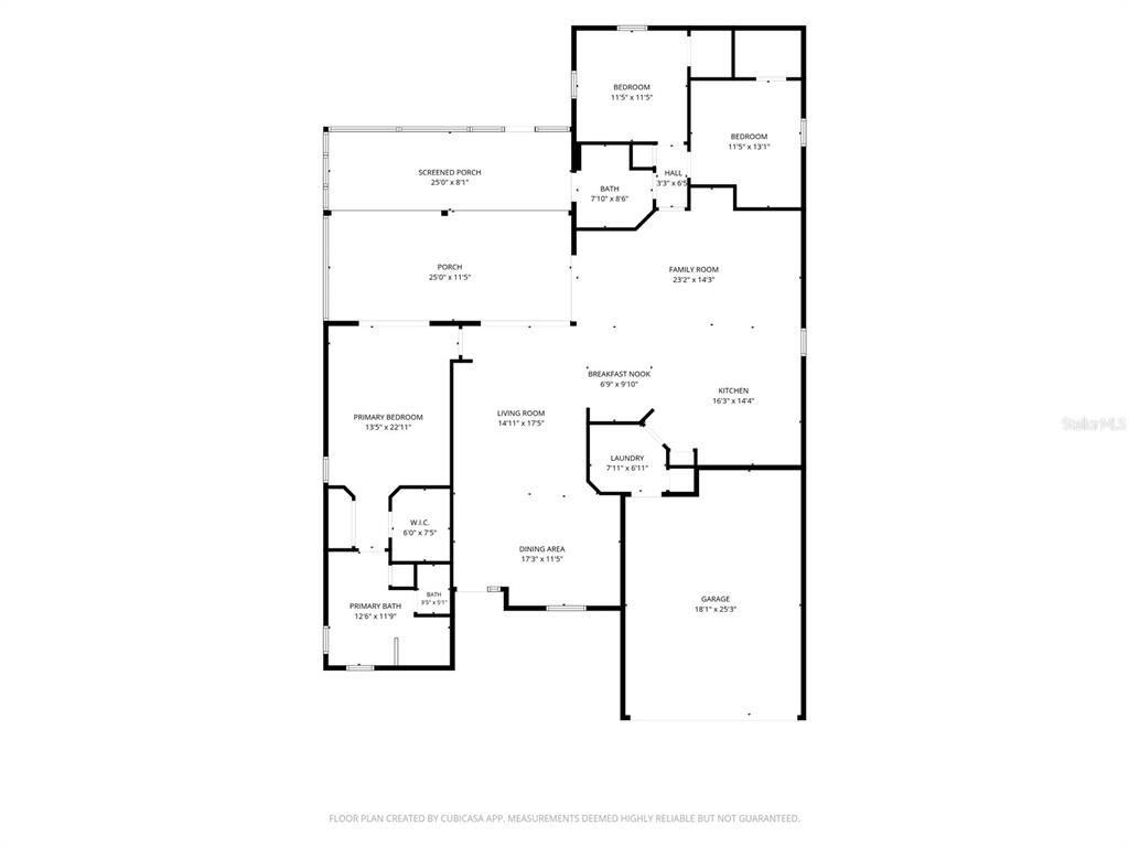 A single-story suburban house with a beige stucco exterior, a two-car garage, and landscaped lawn — 12506 25TH COURT E, PARRISH, FL