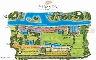 This is a site map rendering of the Veranda Bay residential community development — 93 CORONADO ROAD, FLAGLER BEACH, FL