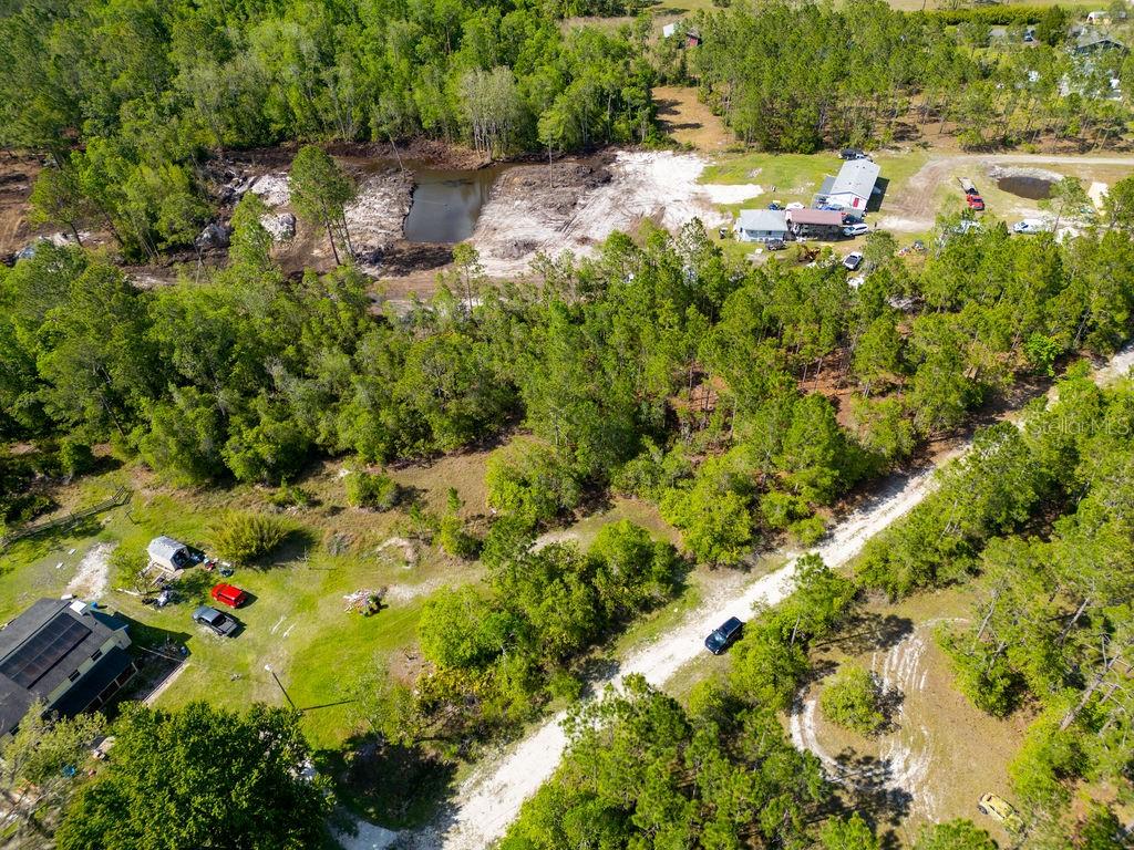 A cleared, sandy lot surrounded by tall pine trees under a blue sky — 3770 BALSAM COURT, ORMOND BEACH, FL