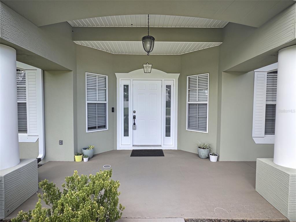 This is a floor plan of a single-story house with four bedrooms and a garage — 55 BROOKLYN LANE, PALM COAST, FL