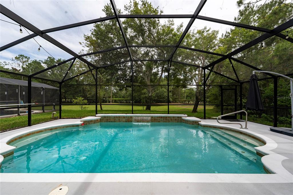 A concrete driveway leads to the garage of a single-story house with a lawn — 10966 ELIOTTI STREET, ORLANDO, FL