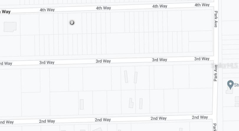 This is a map showing residential property lots between 2nd Way, 3rd Way, and 4th Way — 00 4TH WAY, INTERLACHEN, FL