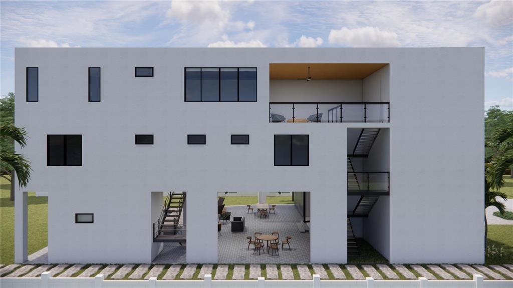 This is a floor plan for the second level of a single-family residence — 11325 4TH STREET E, TREASURE ISLAND, FL