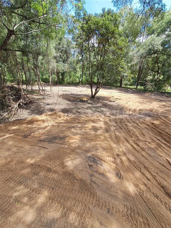A cleared, sandy lot with tire tracks surrounded by mature trees in a wooded area — 5601 NW 71ST STREET, OCALA, FL