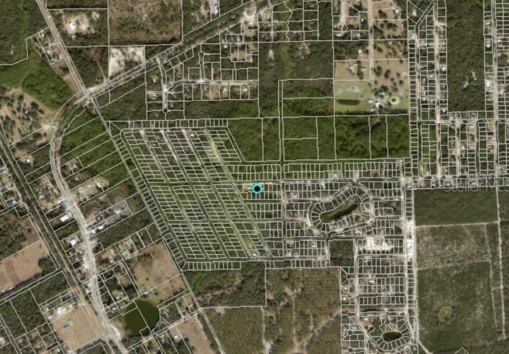 An aerial map view shows a large residential subdivision with numerous subdivided land parcels — 711 HICKORY NUT TRAIL, SATSUMA, FL
