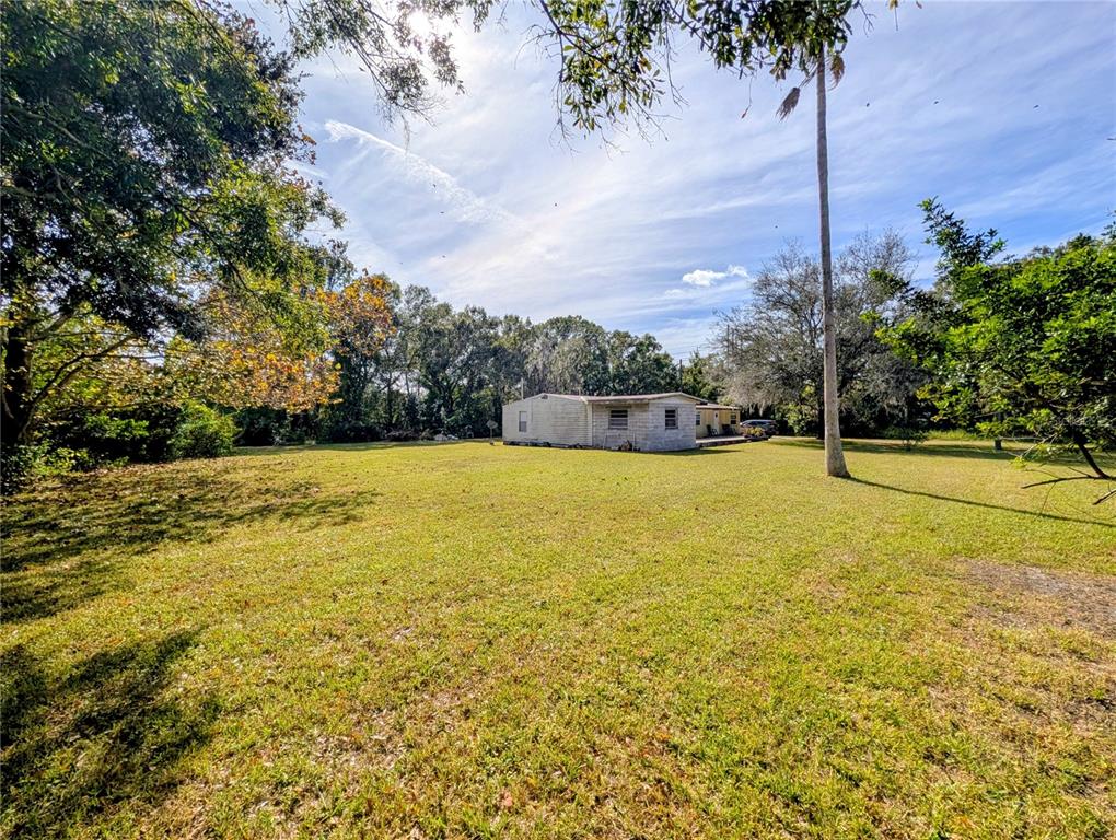 A single-story house sits in the middle of a large, grassy, tree-lined yard — 8412 PETERSON ROAD, ODESSA, FL