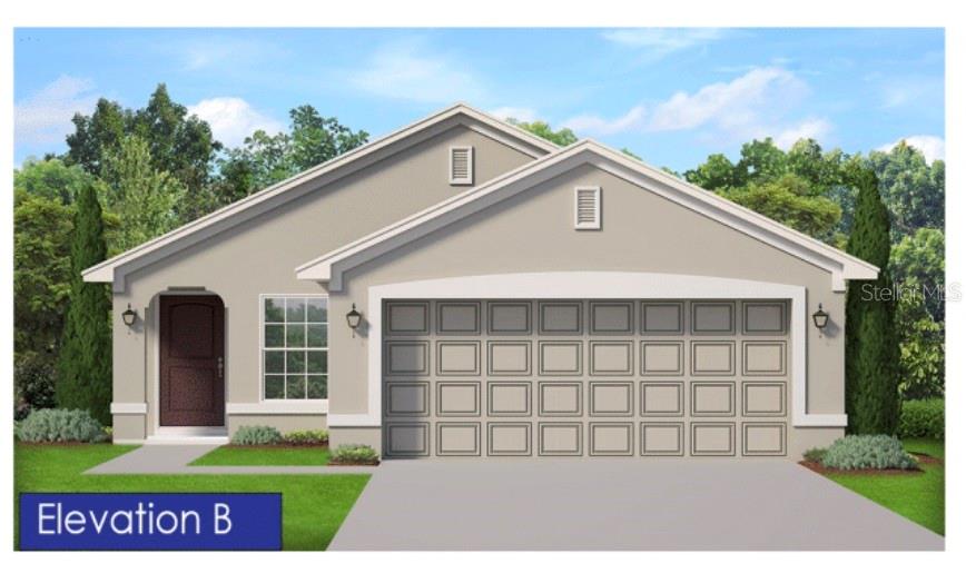 An open-concept living room, dining area, and kitchen feature neutral tones and wood flooring — 9351 HIGHLAND HILLS DR STREET, HUDSON, FL