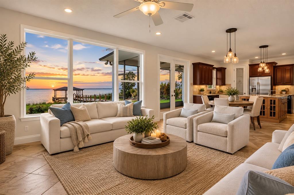 This is a 3D floor plan rendering showing the layout of a two-story residential home — 243 ZACHARY WADE STREET, WINTER GARDEN, FL