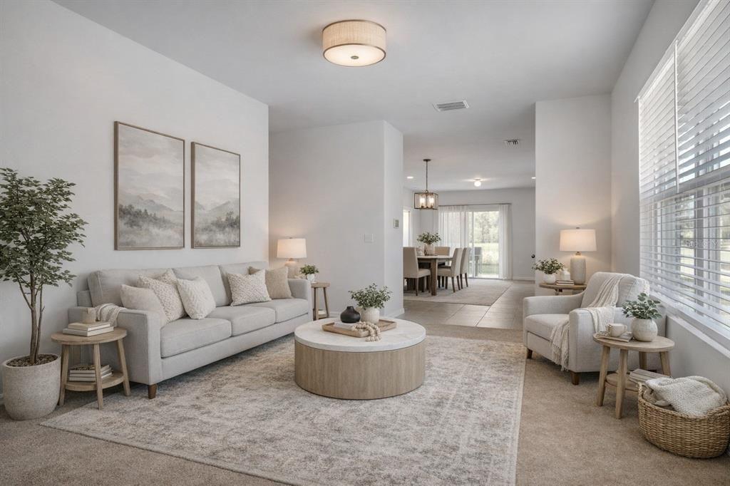 A two-story tan house and a one-story light green house sit side-by-side on a street — 3503 DIAMOND LEAF COURT, VALRICO, FL